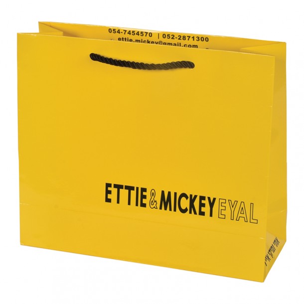 הדפסת לוגו על גבי שקיות נייר - ETTIE & MICKEY EYAL